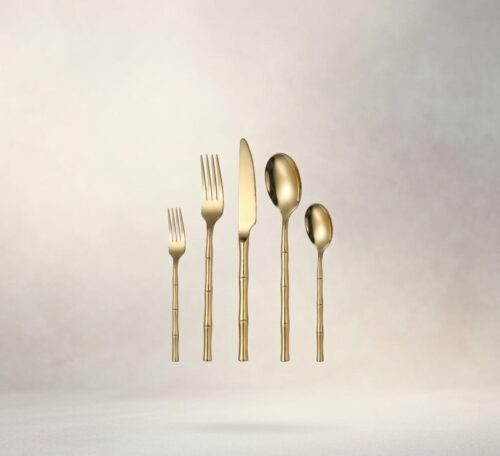 Titanium-Plated Stainless Steel Cutlery Set